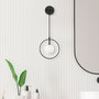 Opviq Geometri - 11125 Lámpara de pared blanco y negro